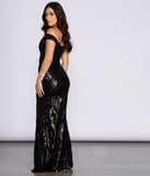 Dalilah High Slit Sequin Dress creates the perfect summer wedding guest dress or cocktail party dresss with stylish details in the latest trends for 2023!