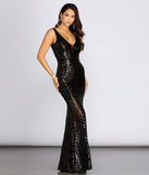 The Beverly Sleeveless Sequin Dress is a gorgeous pick as your 2023 prom dress or formal gown for wedding guest, spring bridesmaid, or army ball attire!