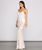 Blair Sequin Scroll Sleeveless Formal Dress is a stunning choice for a bridesmaid dress or maid of honor dress, and to feel beautiful at Prom 2023, spring weddings, formals, & military balls!