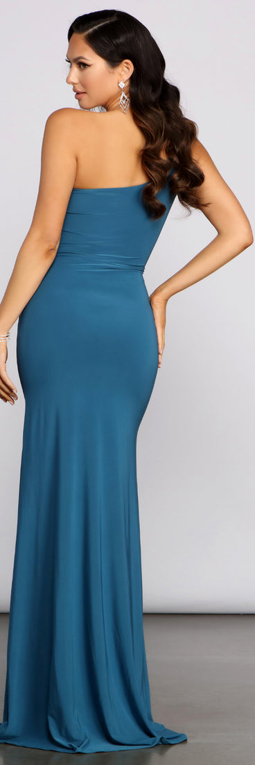 summer one shoulder dresses Janie Formal One Shoulder Dress