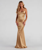 Jennifer Stretch Satin Ruched Formal Dress creates the perfect summer wedding guest dress or cocktail party dresss with stylish details in the latest trends for 2023!