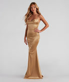Jennifer Stretch Satin Ruched Formal Dress creates the perfect summer wedding guest dress or cocktail party dresss with stylish details in the latest trends for 2023!