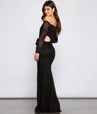 The Audrey Glitter Lace Mermaid Dress is a gorgeous pick as your 2023 prom dress or formal gown for wedding guest, spring bridesmaid, or army ball attire!