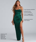 Lola High Slit Satin Dress creates the perfect summer wedding guest dress or cocktail party dresss with stylish details in the latest trends for 2023!