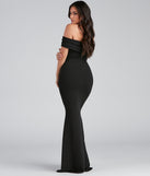 Olivia Formal Off The Shoulder Crepe Dress creates the perfect summer wedding guest dress or cocktail party dresss with stylish details in the latest trends for 2023!