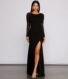 Scarlett Formal High Slit Lace Mermaid Dress is a stunning choice for a bridesmaid dress or maid of honor dress, and to feel beautiful at Prom 2023, spring weddings, formals, & military balls!