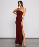 The Alice Formal One Shoulder Crepe Dress is a gorgeous pick as your 2023 prom dress or formal gown for wedding guest, spring bridesmaid, or army ball attire!