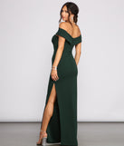 Rylee Formal Off the Shoulder Crepe Dress is a gorgeous pick as your 2023 prom dress or formal gown for wedding guest, spring bridesmaid, or army ball attire!