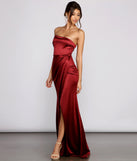 Isla Formal One-Shoulder Satin Dress creates the perfect summer wedding guest dress or cocktail party dresss with stylish details in the latest trends for 2023!