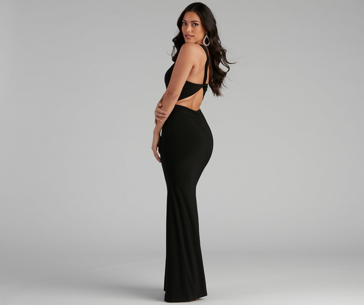 Leilani Formal One-Shoulder Open Back Dress
