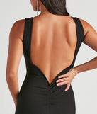 Addie Formal Open Back Crepe Dress creates the perfect summer wedding guest dress or cocktail party dresss with stylish details in the latest trends for 2023!