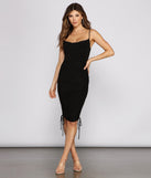 Leann Formal Ruched Knit Dress creates the perfect summer wedding guest dress or cocktail party dresss with stylish details in the latest trends for 2023!