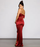 The Cynthia Off-The-Shoulder Satin Formal Dress is a gorgeous pick as your 2023 prom dress or formal gown for wedding guest, spring bridesmaid, or army ball attire!