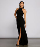 Vivienne Formal High Slit Crepe Dress creates the perfect summer wedding guest dress or cocktail party dresss with stylish details in the latest trends for 2023!
