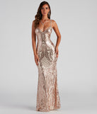 Liana Formal Sequin Scroll Mermaid Dress is a gorgeous pick as your summer formal dress for wedding guests, bridesmaids, or military birthday ball attire!