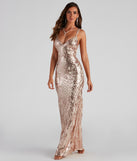 Liana Formal Sequin Scroll Mermaid Dress is a gorgeous pick as your summer formal dress for wedding guests, bridesmaids, or military birthday ball attire!