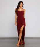 Allison High Slit Embellished Formal Dress creates the perfect summer wedding guest dress or cocktail party dresss with stylish details in the latest trends for 2023!