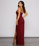 Allison High Slit Embellished Formal Dress creates the perfect summer wedding guest dress or cocktail party dresss with stylish details in the latest trends for 2023!