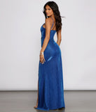 The Courtney Sleeveless Shimmer Formal Dress is a gorgeous pick as your 2023 prom dress or formal gown for wedding guest, spring bridesmaid, or army ball attire!