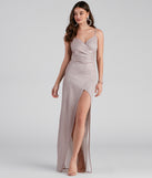 Zenni Formal High Slit Glitter Dress creates the perfect summer wedding guest dress or cocktail party dresss with stylish details in the latest trends for 2023!