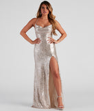 Delilah Formal Sequin High Slit Dress provides a stylish spring wedding guest dress, the perfect dress for graduation, or a cocktail party look in the latest trends for 2024!