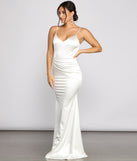 Emilia Draped Satin Gown creates the perfect summer wedding guest dress or cocktail party dresss with stylish details in the latest trends for 2023!