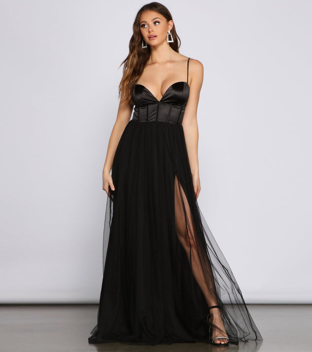 Bria Mesh Tulle Corset Gown & Windsor
