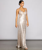 The Elena Sequin Open-Back Formal Dress is a gorgeous pick as your 2023 prom dress or formal gown for wedding guest, spring bridesmaid, or army ball attire!