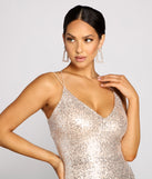 The Elena Sequin Open-Back Formal Dress is a gorgeous pick as your 2023 prom dress or formal gown for wedding guest, spring bridesmaid, or army ball attire!