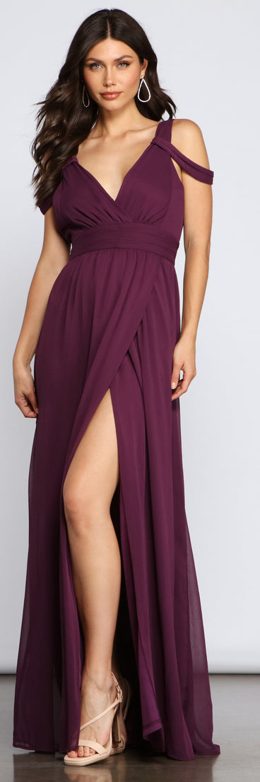 Tinsley Formal Chiffon Wrap Dress creates the perfect summer wedding guest dress or cocktail party dresss with stylish details in the latest trends for 2023!
