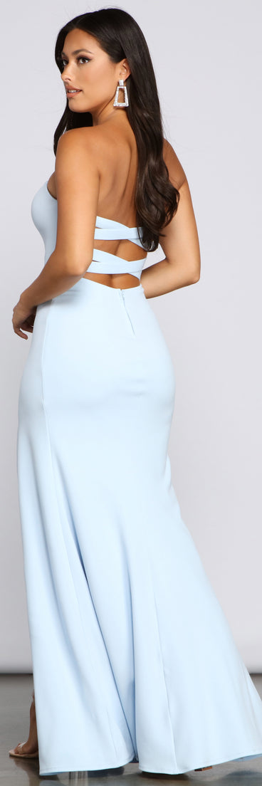 Makena Formal High Slit Dress creates the perfect summer wedding guest dress or cocktail party dresss with stylish details in the latest trends for 2023!