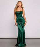 Nahla Formal Satin Mermaid Dress is the perfect prom dress pick with on-trend details to make the 2024 dance your most memorable event yet!