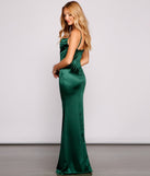 Nahla Formal Satin Mermaid Dress is a gorgeous pick as your 2024 prom dress or formal gown for wedding guests, spring bridesmaids, or army ball attire!
