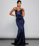 Nola Darling Satin Evening Gown creates the perfect spring wedding guest dress or cocktail attire with stylish details in the latest trends for 2023!