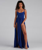 Fleur Formal Double High Slit Dress creates the perfect summer wedding guest dress or cocktail party dresss with stylish details in the latest trends for 2023!
