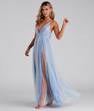 Nylah Pleated Rainbow A-Line Dress is a stunning choice for a bridesmaid dress or maid of honor dress, and to feel beautiful at Prom 2023, spring weddings, formals, & military balls!