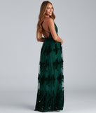Morgan Formal Flocked Velvet Dress provides a stylish spring wedding guest dress, the perfect dress for graduation, or a cocktail party look in the latest trends for 2024!