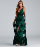 Morgan Formal Flocked Velvet Dress provides a stylish spring wedding guest dress, the perfect dress for graduation, or a cocktail party look in the latest trends for 2024!