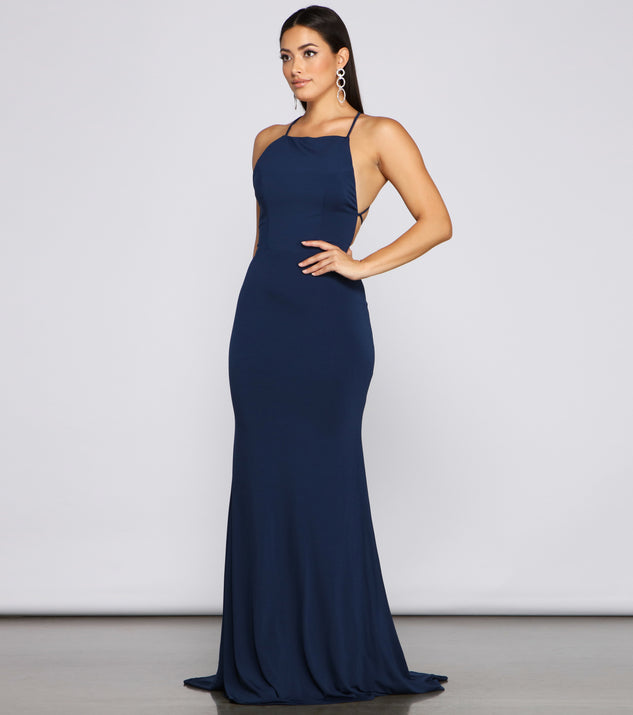 Isabella Halter A-Line Formal Dress & Windsor