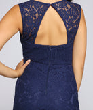 Caroline Lace Mermaid Dress creates the perfect summer wedding guest dress or cocktail party dresss with stylish details in the latest trends for 2023!