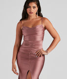 Hazel-Anne Formal Ruched Mermaid Dress creates the perfect summer wedding guest dress or cocktail party dresss with stylish details in the latest trends for 2023!