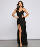 You'll be the best dressed in the Whitney Formal High-Slit Mermaid Dress as your summer formal dress with unique details from Windsor.