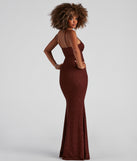 The Camille Glitter Knit Mermaid Dress is a gorgeous pick as your 2023 prom dress or formal gown for wedding guest, spring bridesmaid, or army ball attire!