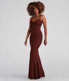 The Camille Glitter Knit Mermaid Dress is a gorgeous pick as your 2023 prom dress or formal gown for wedding guest, spring bridesmaid, or army ball attire!