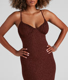 The Camille Glitter Knit Mermaid Dress is a gorgeous pick as your 2023 prom dress or formal gown for wedding guest, spring bridesmaid, or army ball attire!