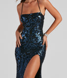 You'll be the best dressed in the Rowena Sequin Mermaid Dress as your summer formal dress with unique details from Windsor.