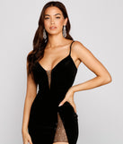 Ramona Rhinestone Detail Velvet Mesh Dress creates the perfect spring wedding guest dress or cocktail attire with stylish details in the latest trends for 2023!