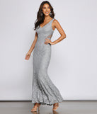 Rosalia Formal Lace Mermaid Dress is a stunning choice for a bridesmaid dress or maid of honor dress, and to feel beautiful at Prom 2023, spring weddings, formals, & military balls!