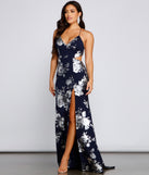 Courtney Foiled Floral Formal Dress creates the perfect summer wedding guest dress or cocktail party dresss with stylish details in the latest trends for 2023!