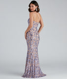 Norvina Sequin Scroll One-Shoulder Mermaid Formal Dress creates the perfect summer wedding guest dress or cocktail party dresss with stylish details in the latest trends for 2023!